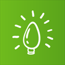 bulb christmas clip art icon